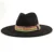 Suede 9.5cm Large brim Fedora British Top Hat Autumn/Winter Women's Suede Tassel Hat Unisex Chapau Femme 13
