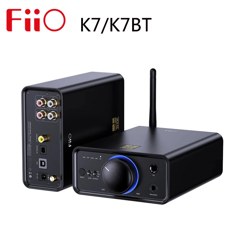 FiiO K7/K7BT バランス HiFi DAC ヘッドフォンアンプ AK4493S*2、XMOS