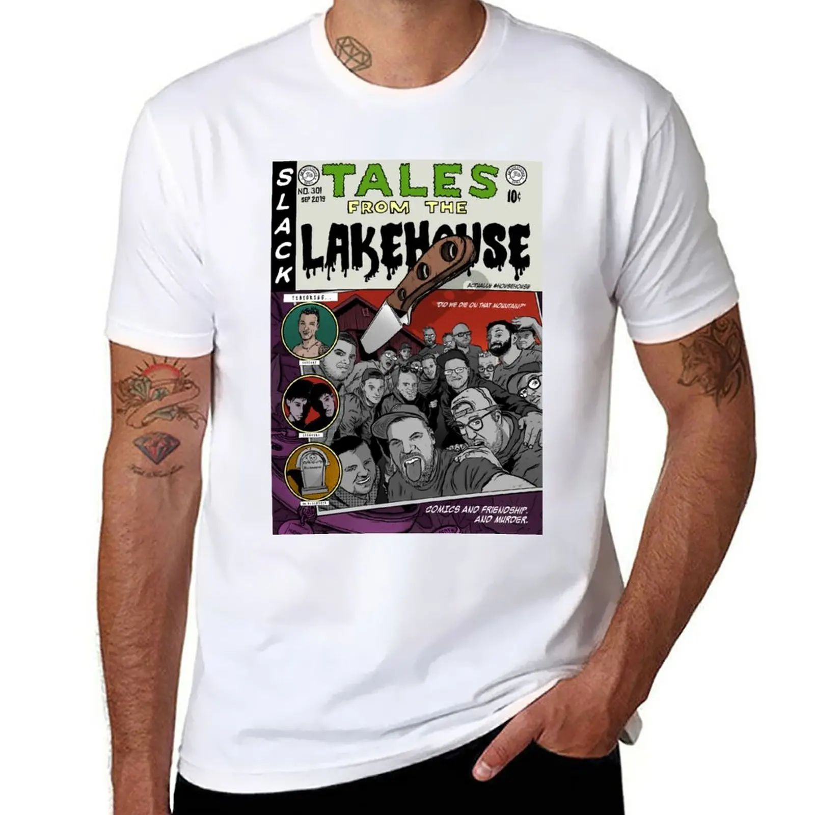 

New Tales from the Lakehouse T-Shirt funny t shirts Short t-shirt men t shirt