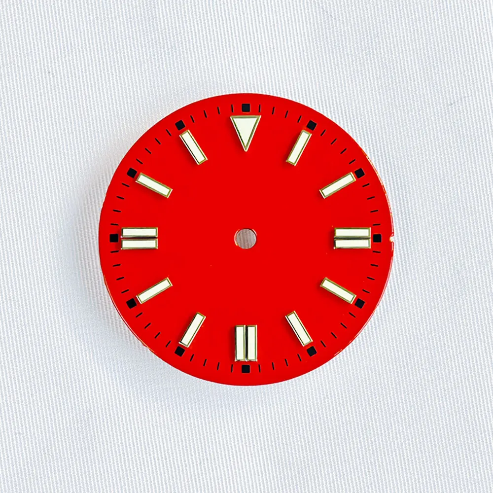 Multicolor Luminous Watch Dial - 28.5mm No Logo Design