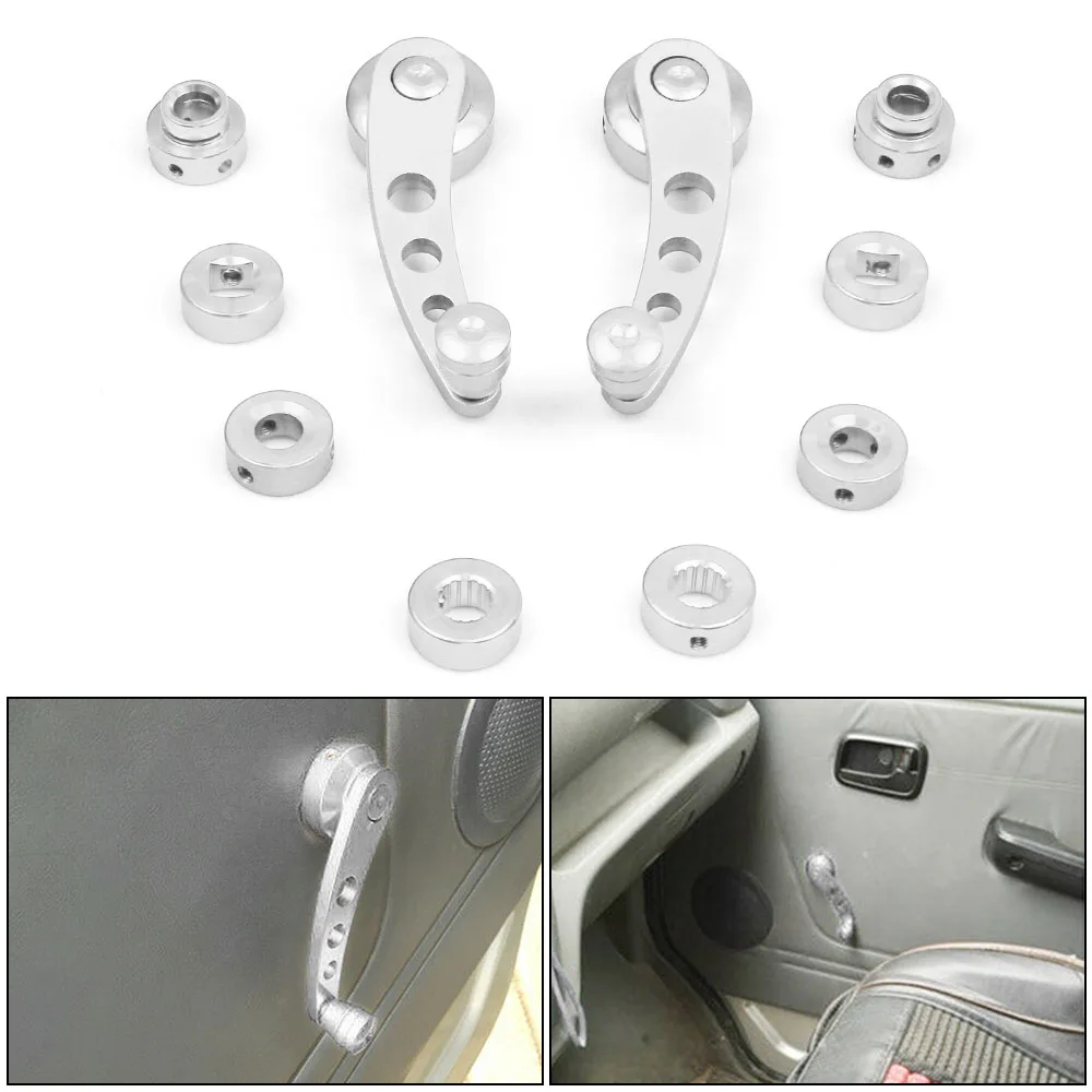 best windshield wipers 1Set Universal Car Window Handle Winder Riser Replacement Winder Crank Riser Window Handles Aluminum Alloy wiper blades