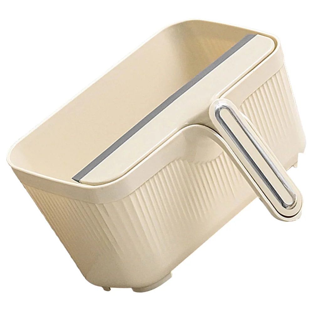 

1 Set Rubbish Bin Desktop Wastebasket Office Trash Bin With Squeegee Countertop Trash Can
