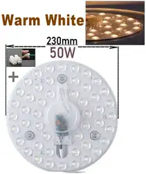 Ultra-Bright LED Circular Panel Light - Round Ceiling Lamp Board, SMD LED, Energy Efficient (50W Warm White)