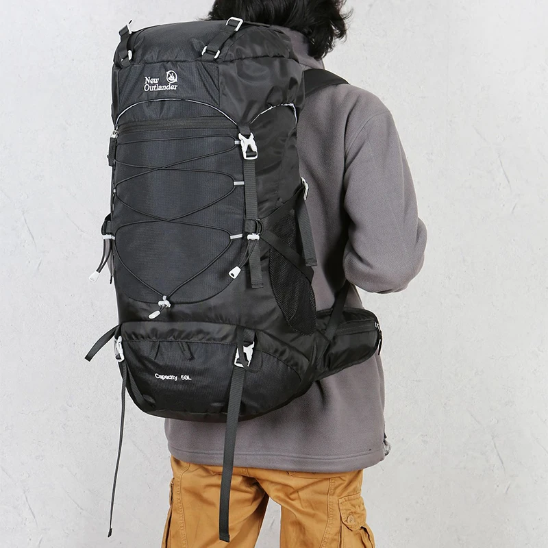 50L Waterproof Molle Hiking Backpack Outdoor Sports Travel Cycling Daypack for Climbing Camping Touring Rucksack Men Women