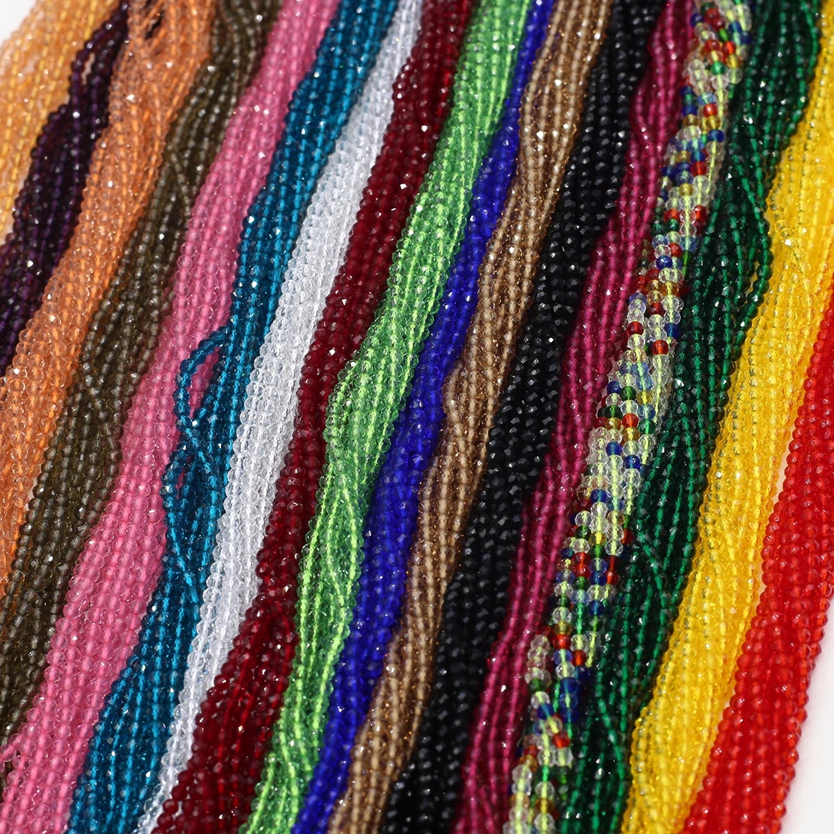 

2mm Round Faceted Natural Stone Crystal Spinel Beads Glass Beads for Jewelry Making DIY Necklace Bracelet Earrings Accessories