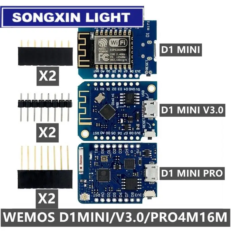 D1 mini esp8266 ESP-12 ESP-12F ch340g v2 usb wemos d1 mini wifi entwicklung board d1 mini nodemcu lua iot board 3,3 v mit pins