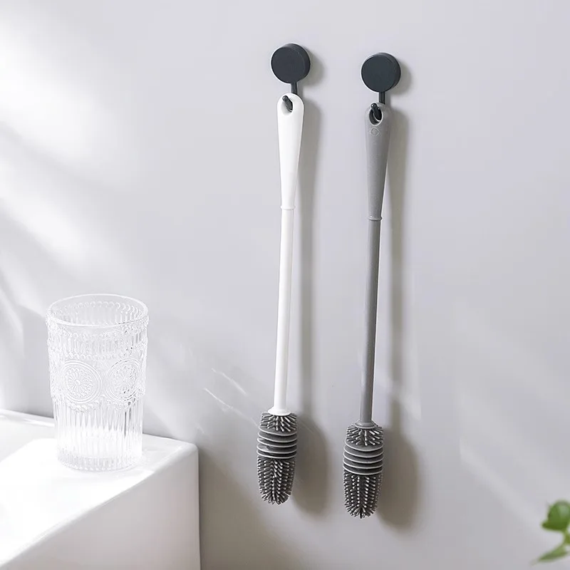 Baby Bottles Brush 360 Degree Rotation Long Handle Silicone Brushes Feeding Bottle Cup Cleaning Tools Pacifiers and Accessories cleaning brush bottle cleaning brush bottle brush cleaning brush set
