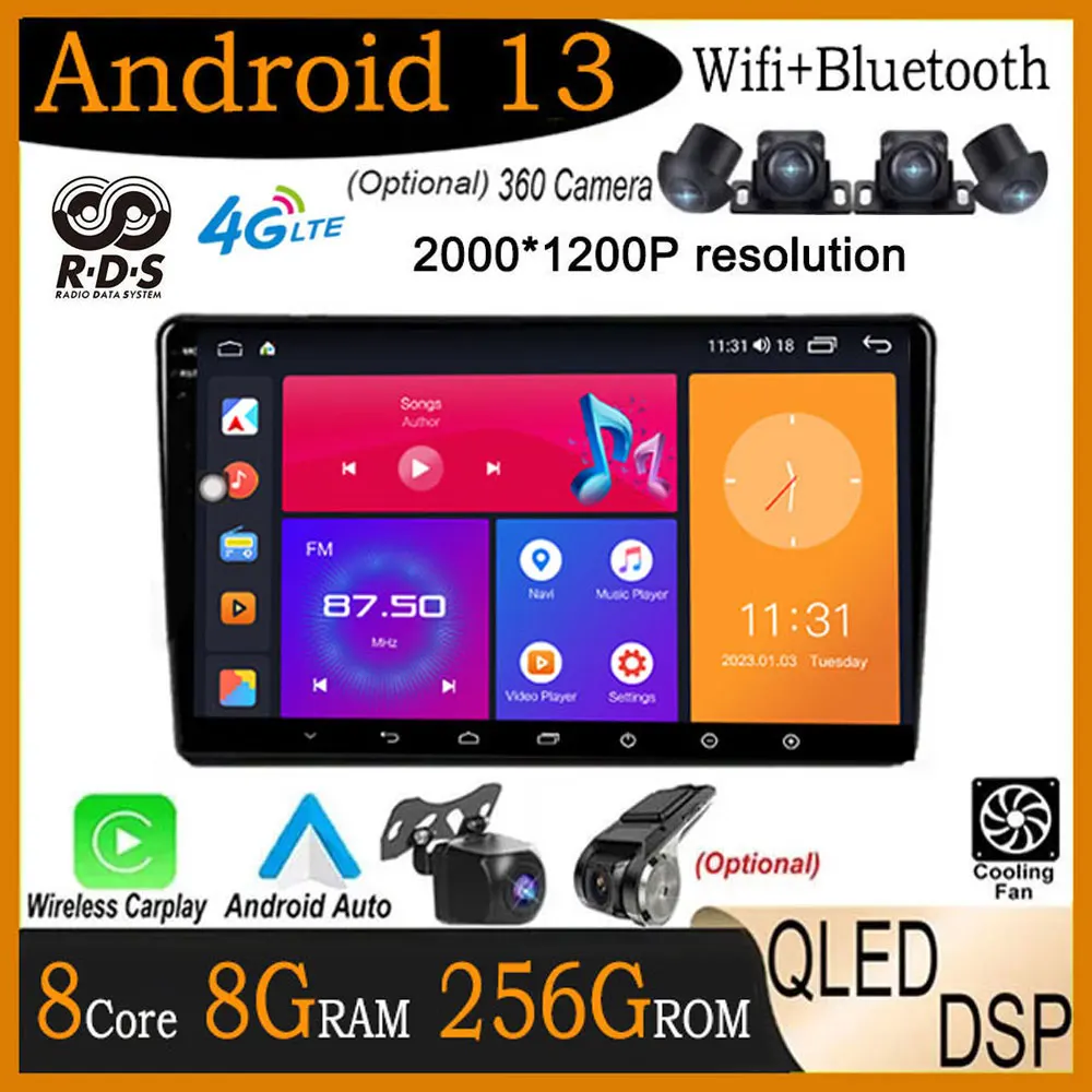 

9" DSP QLED Screen Android 13 For Citroen Berlingo 2 B9 2008 - 2018 Car Radio Player GPS Navigation Multimedia Wireless Carplay