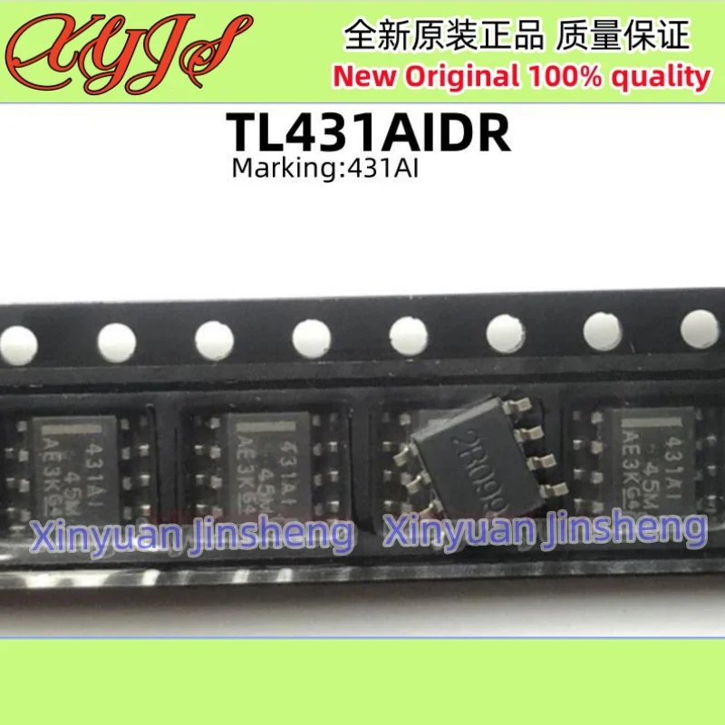 10Pcs TL431CDR TL431C TL431IDR TL431I TL431ACDR 431AC TL431AIDR 431AI TL431BCDR T431B TL431BIDR Z431B TL431 SOP-8 10