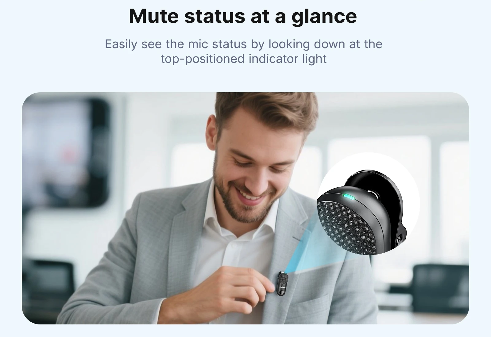 BOYA BOYA Magic Professional Wireless Lapel Microphone Shotgun/Desktop/Handheld Mic for iPhone Android Camera PC Video Recording