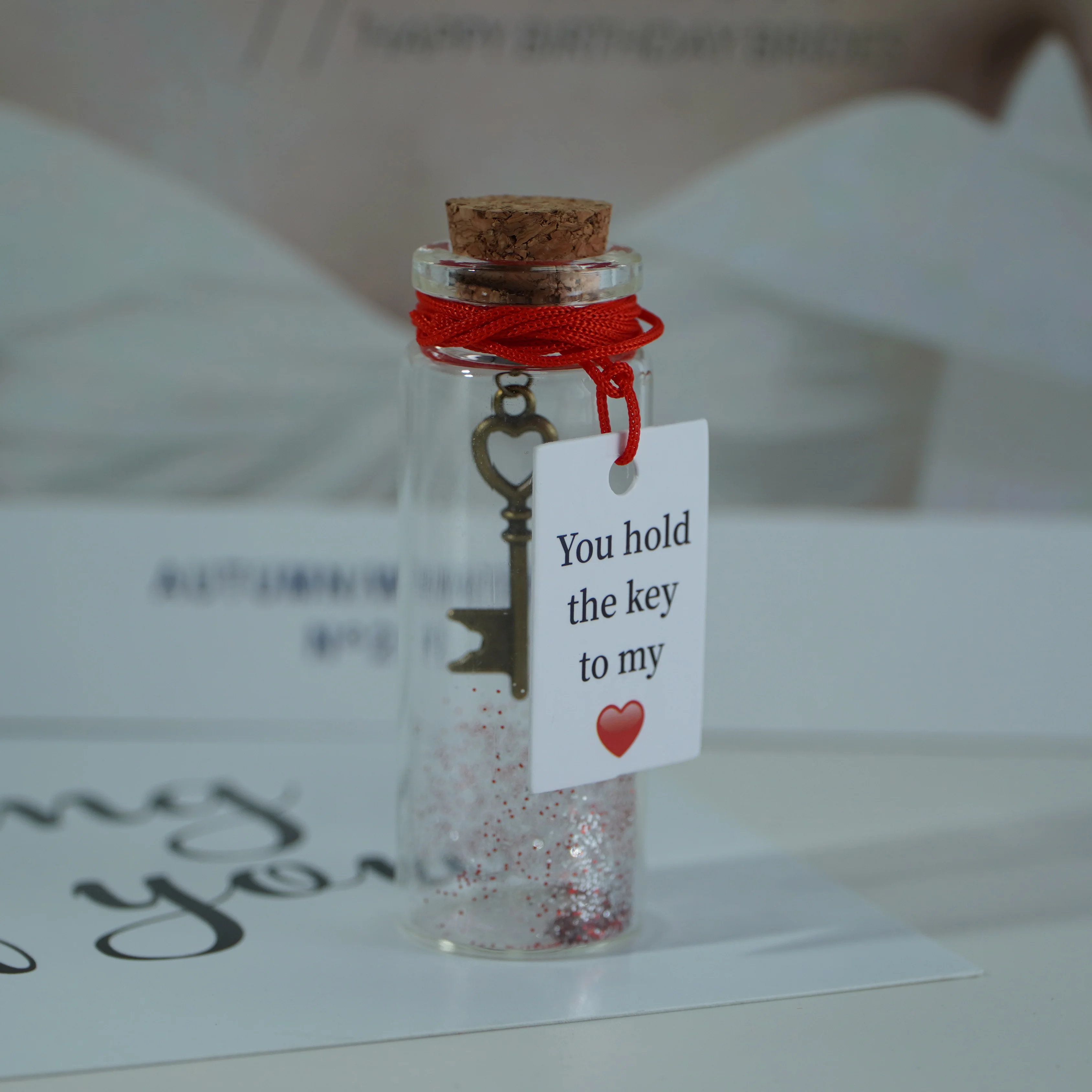 

Wedding Anniversary Love Gift You Hold The Key To My Heart Wish Jar With Card For Husband Wife Boyfriend Girlfriend