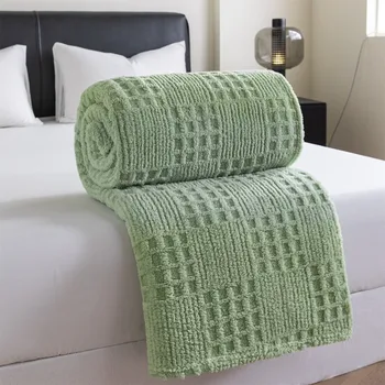 Waffle Jacquard Cotton Blanket 1