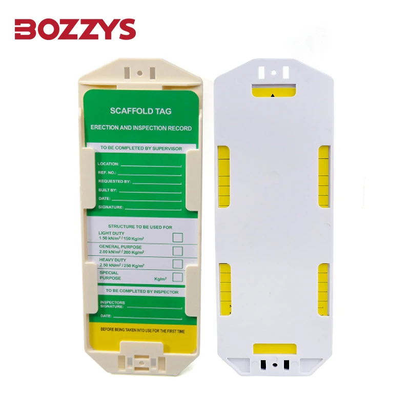 

BOZZYS ABS Big Multifunct Scaffolding Tag Holder for Fixed Asset Safety Identification Hanger
