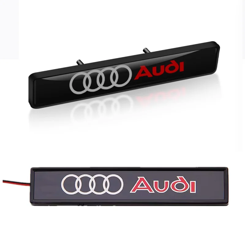 アウディ フロント エンブレム LED A3 A4 B6B8B7B5A6C5C6Q3Q5Q7 TT A1A5 A7 A8 S3S4S5S6S8 A4L A6L クワトロ RS Sライン ホワイト 白 RS