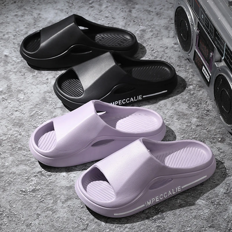 Summer Eva Thick Platform Slippers Women 2026 Comfort Open Toe Soft Sole Home Slides Woman Outdoor Non Slip Beach Sandals Female