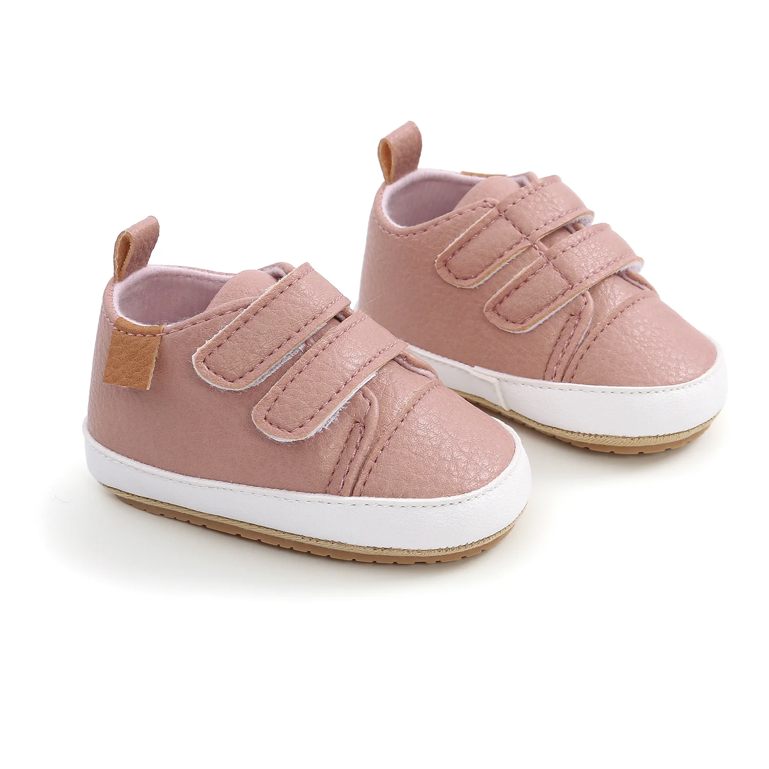 Walking Baby Shoes PU Casual Sneakers Rubber Non-slip Infant Boys Girls First Walkers 0-18 Months