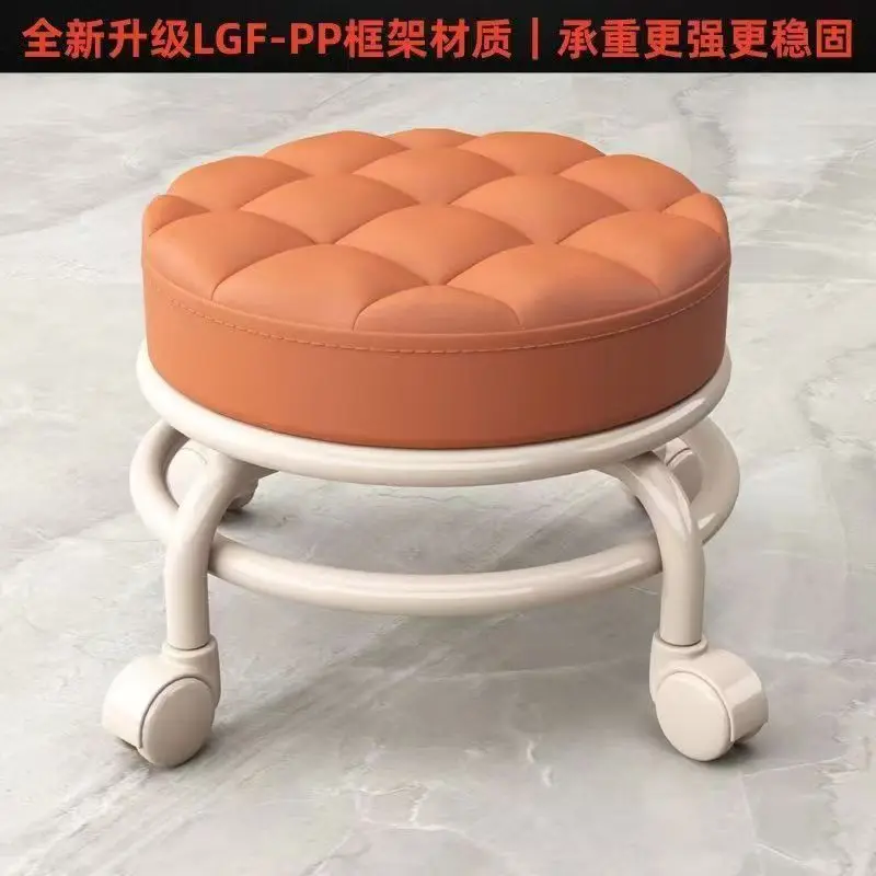 مقعد صغير بعجلات عالمية ، دوار ° ، كرسي أطفال منخف...