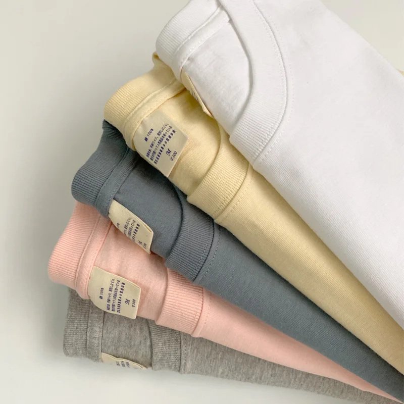 

2023 Brand New Women’s T-Shirt Pure Cotton Slub Ladies Women T Shirts Loose Breathable Woman T-Shirts Casual Tops Tee shirt