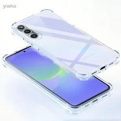Soft Shockproof Transparent Phone Case - Clear TPU Protective Back Cover - Galaxy A36 5G
