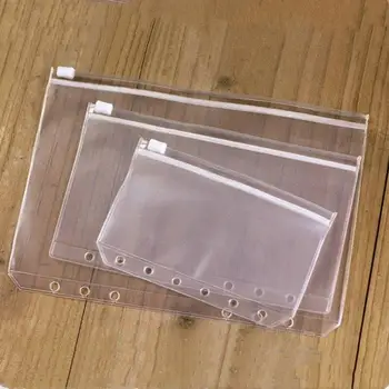 A5 A6 A7 Cartella di file Borsa Organizzatore Custodia protettiva Custodia trasparente per fogli sciolti con cerniera Raccoglitore per documenti