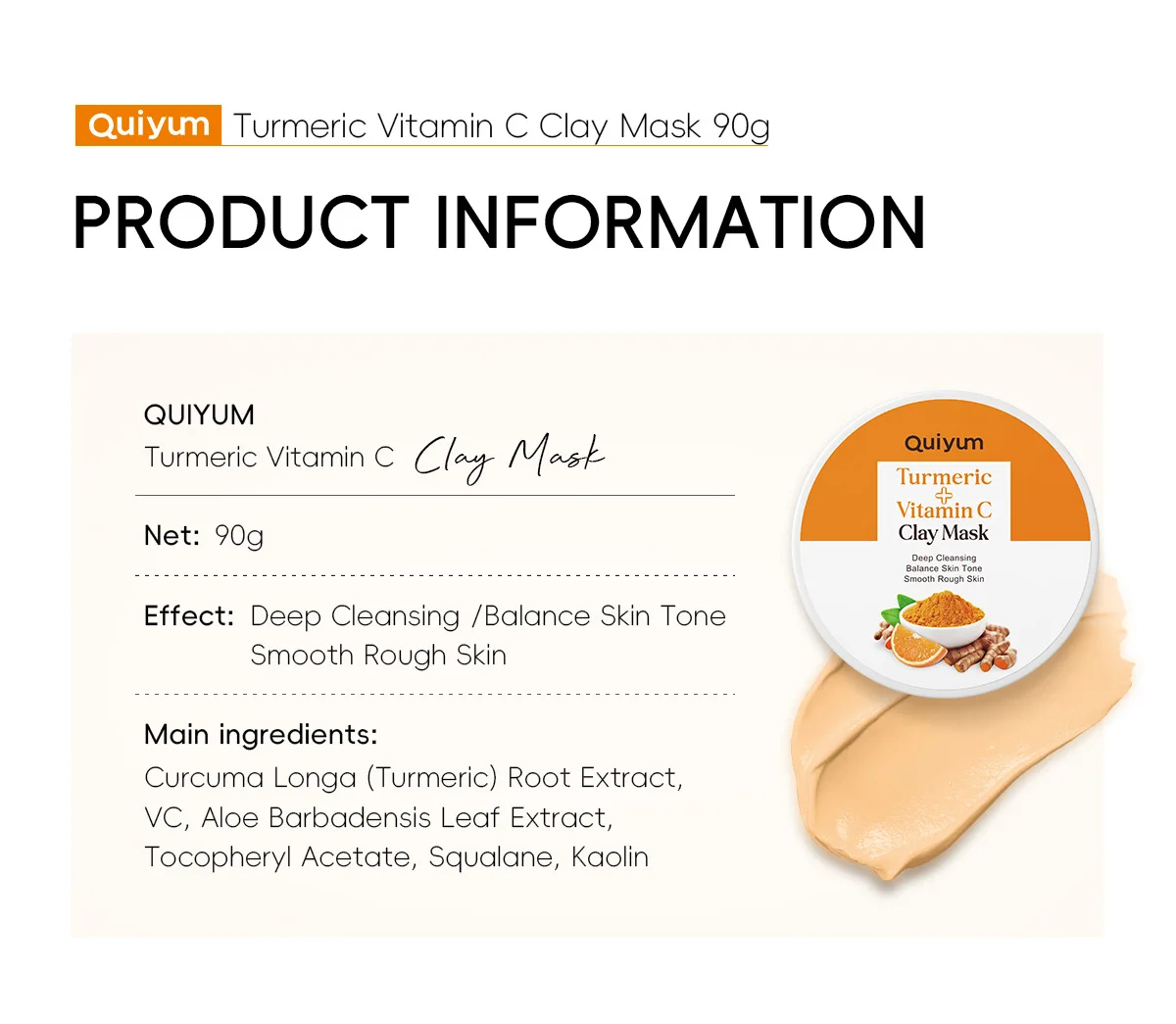 Turmeric Mud Mask Cleansing Pore S764fa1c70a9a4220b52aa76f041f745ab