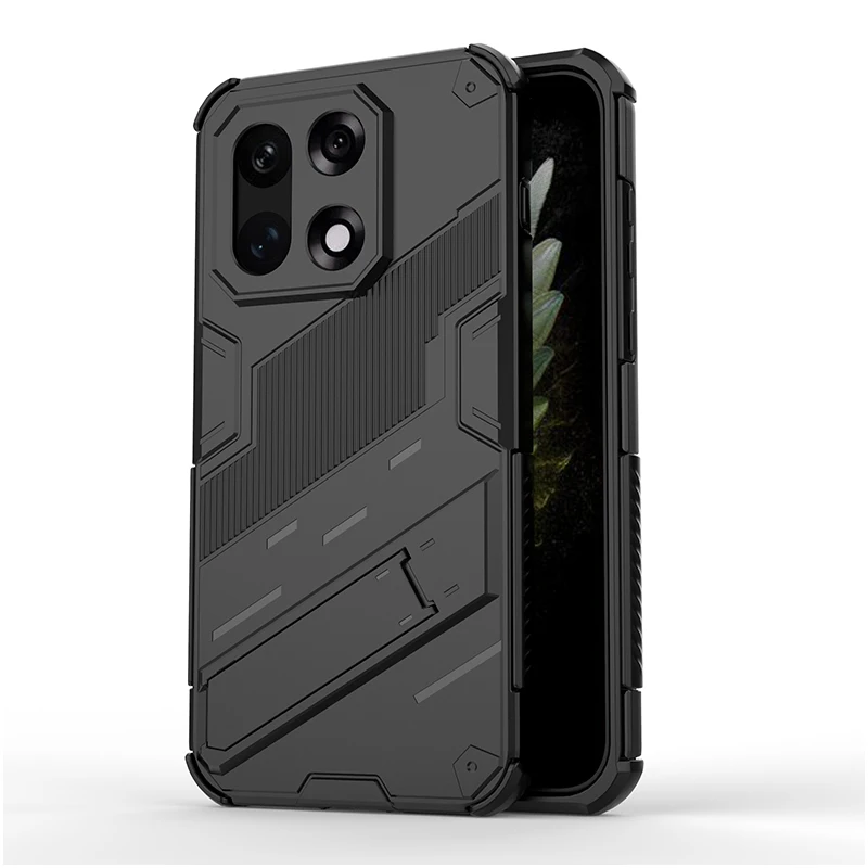 Shockproof Anti-Knock Armor Phone Case with Holder & Full Back Cover