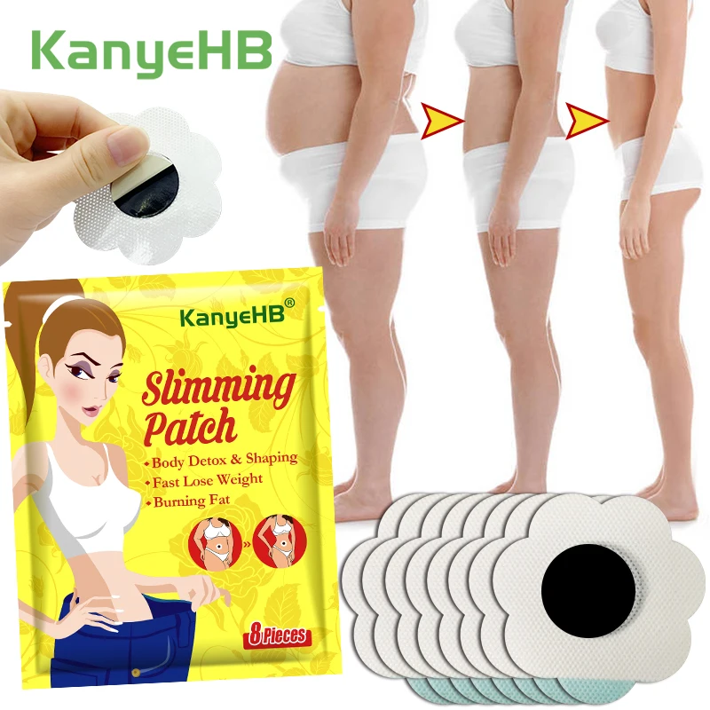 

8Pcs=1Bag Slimming Patch Chinese Herbal Medicine Detox Weight Loss Detox Weight Loss Fat Burning Thin Body Shaping Plaster W012