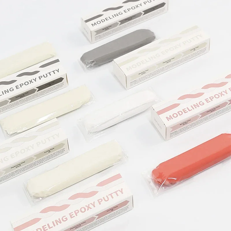 DSPIAE MEP-01/02/03 Model Epoxy Putty Skin Color/White/Gray 100g AB Putty for Modeling Smooth Surface Model Repair Craft Tools