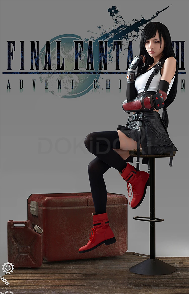 DokiDoki-R Final Fantasy VII Tifa Lockhart Cosplay Costume Women