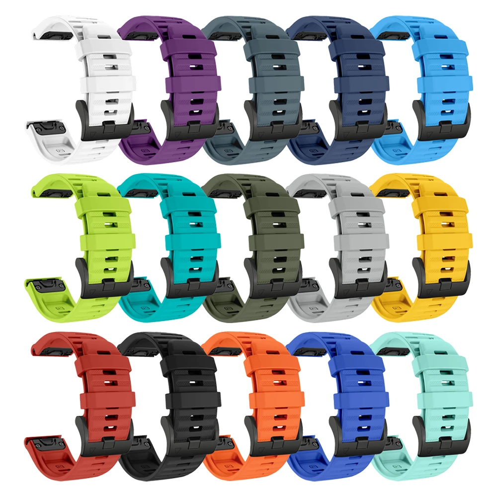 Premium QuickFit Silicone Replacement Strap – 22mm/26mm Sport Wristband