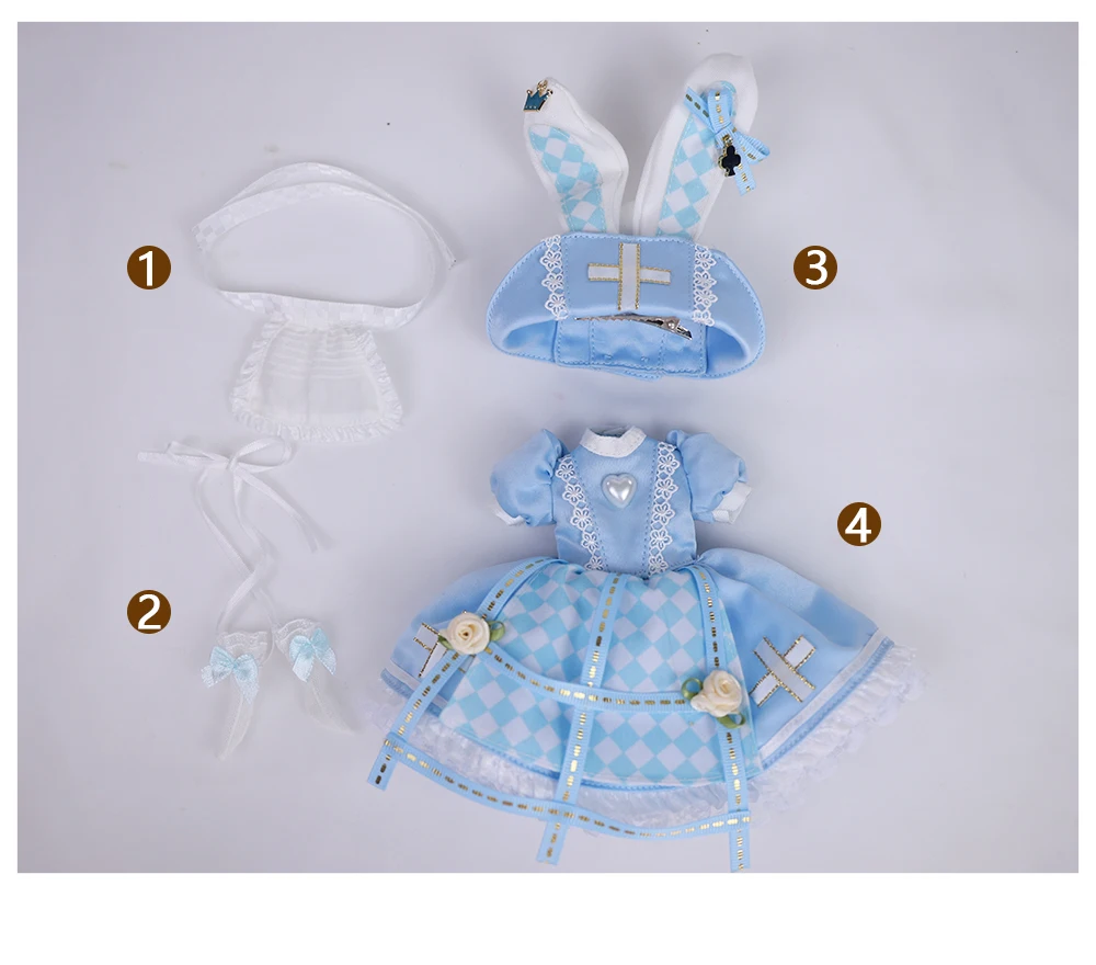 Neo Blythe Doll Fancy Nurse Dress with Bunny Hat 3