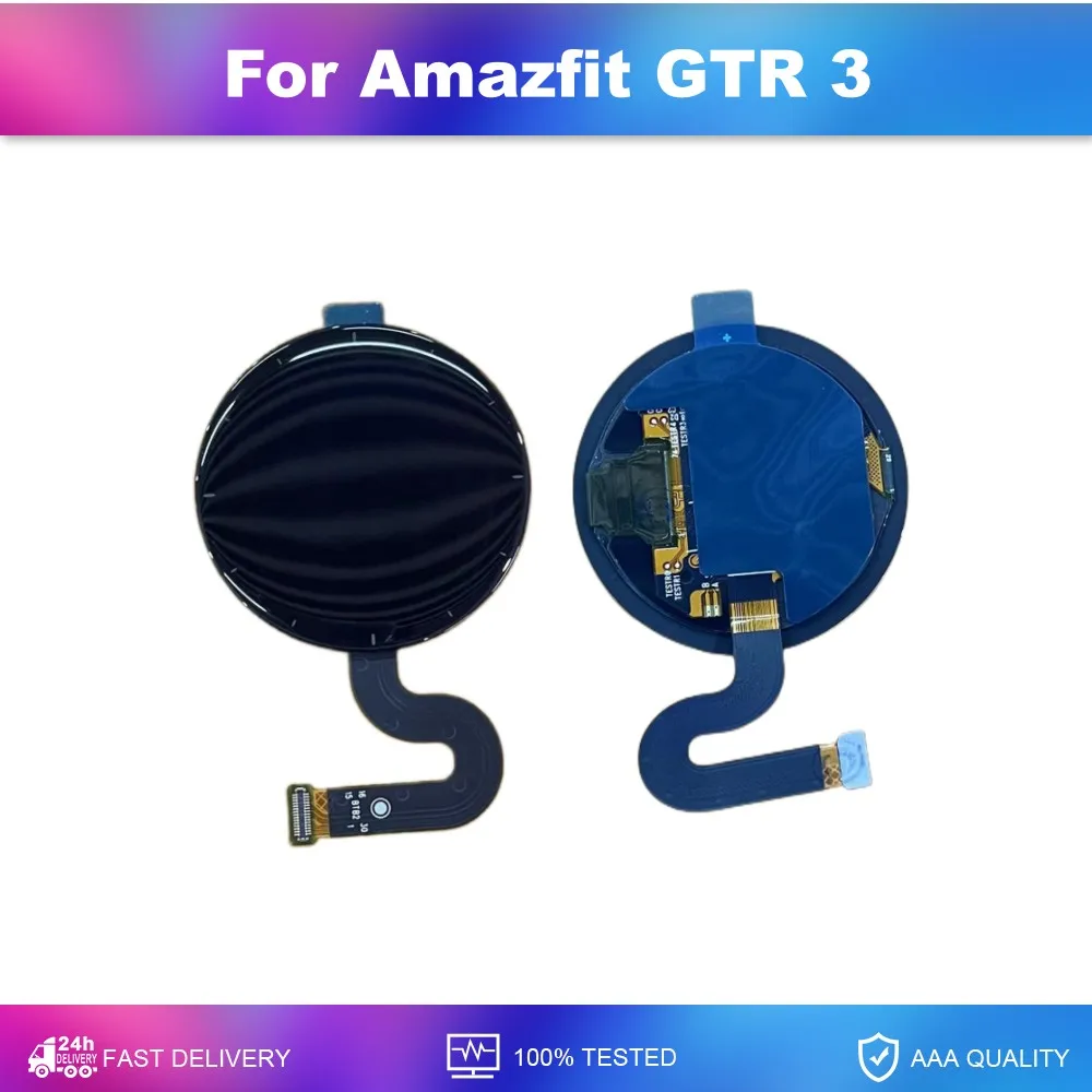 Touch Screen E Display Per Amazfit GTR 3 Pro - Ricambio Originale, AMOLED, Nero - Foto 9