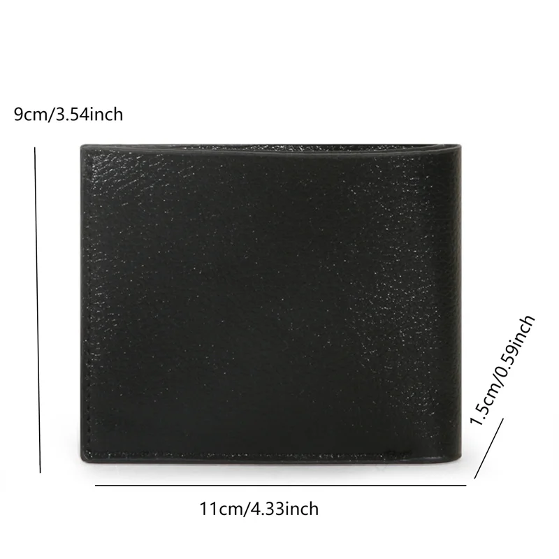 Men PU Wallets Purses Slim Money Credit ID Cards Holder Bag Coin Purse Inserts Business Foldable Cowhide Wallet  Men's Wallet