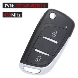 Enhanced Flip Remote Key Fob with 433MHz Frequency and Advanced ID Chip Technology - With 4D65 Chip (37145 - 62R11)