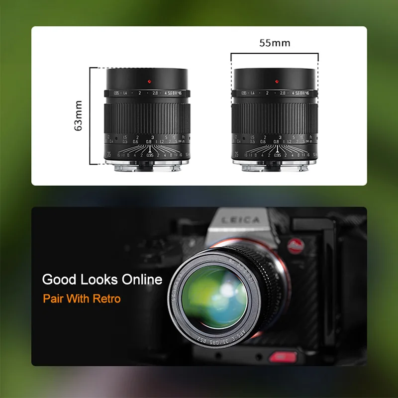 SG Image 35mm F0.95 Large Aperture Manual Prime Lens for Sony E