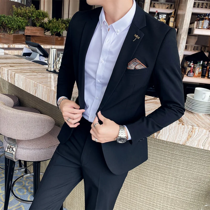 Veste Costume Costume Homme Grande Taille Mariage Costume Pour