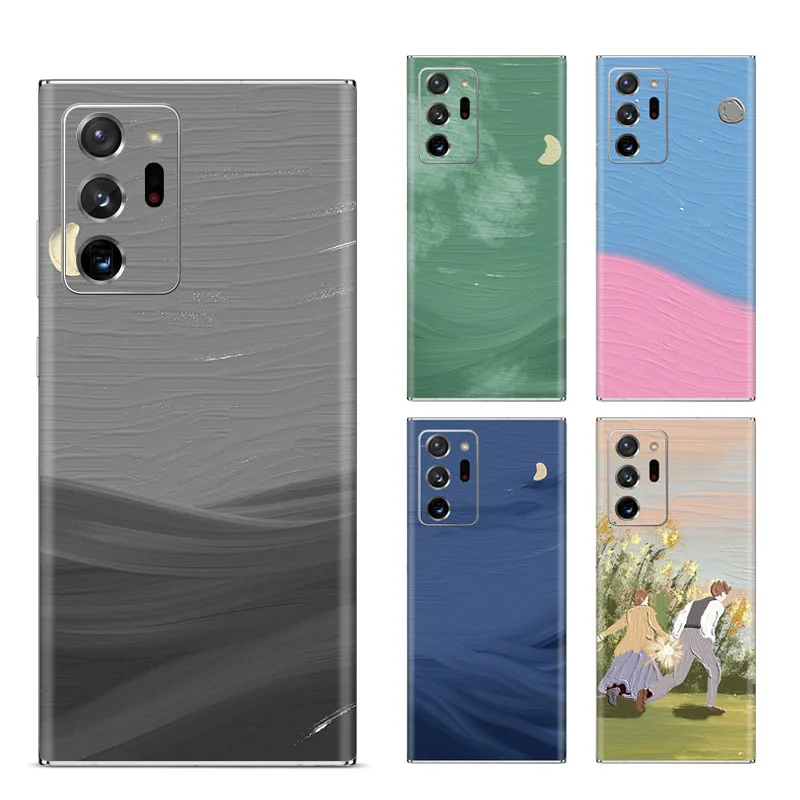

Colorful Oil Painting Decal Skin for Samsung Galaxy Note 20 S21 Ultra Plus Back Protector Film Full Cover Wrap Durable Sticker