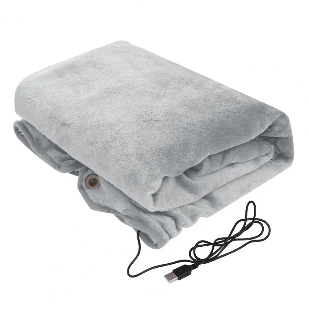 Electric Blanket Usb Shawl Blanket with Button Closure Low Voltage Electric Heating Cape Pad for Winter Warmth Quick Charge