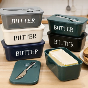 Butter Storage Box with Knife 1