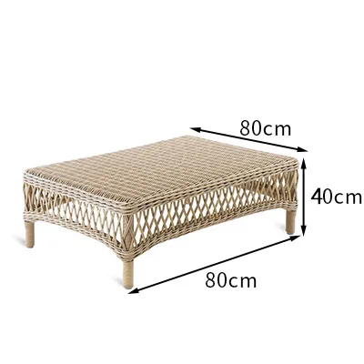 ספה רטן חיצונית קומבינציה חצר וילה פתוחה לגינה B & B מלון מרפסת כיסא רטן פנאי רהיטי ספה