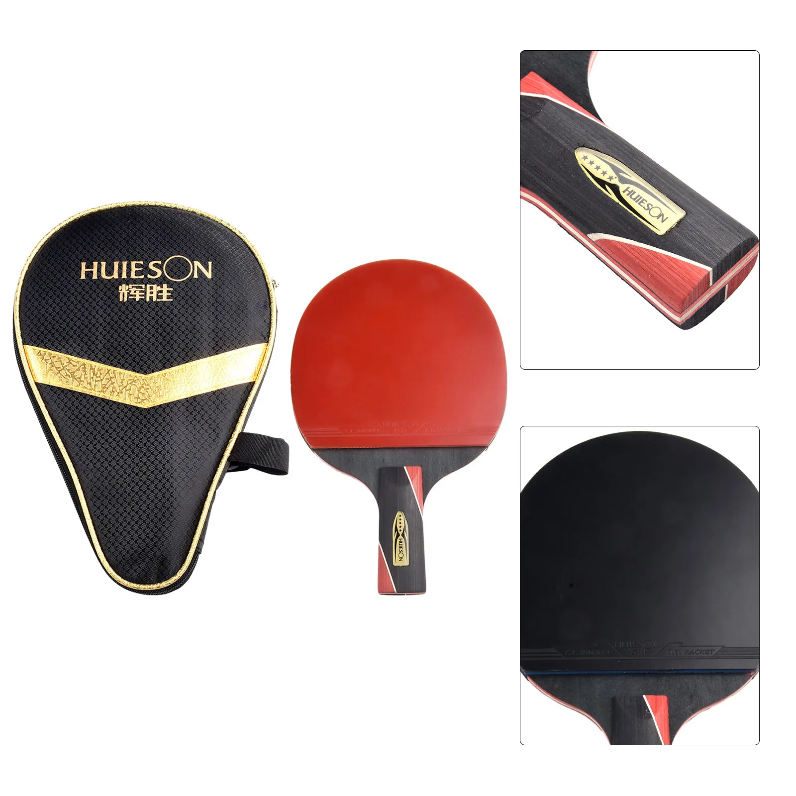 

Racket Case Pong Paddle Light Paddle Pong Racket Tennis Training Carbon Carbon Fiber+Rubber Flexible