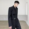 LUZHEN Original Asymmetric Splicing Design Blazers 2025 Spring Personality Fashion Street High Quality Men's Suit Jackets LZ2551 2