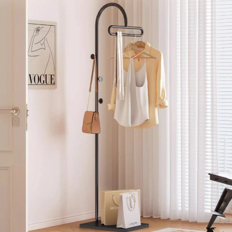 

Minimalist Girls Clothes Rack Black Balcony Corner Entryway Clothes Rack Nordic Entrance Moveis Para Casa Hall Furniture