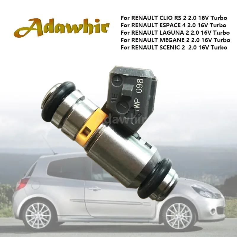 Lot De 4 Injecteurs Carburant IWP098 Compatible Renault Mégane II, Scénic II, Laguna II, Espace IV 2.0 16V Turbo – Référence 820008379
