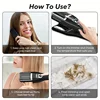 Professional 2 In 1 Flat Iron Adjustable Temperature Hair Trimmer Straighten and Repair Split Ends Hair Straightener 6