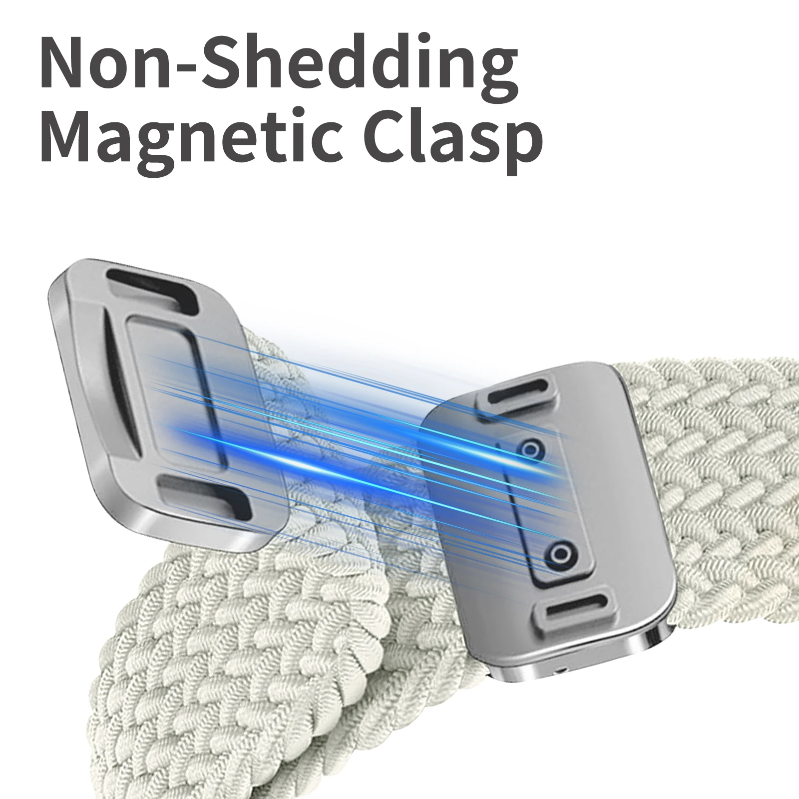 Braided Rainbow Color Band with Magnetic Quick Release Buckle