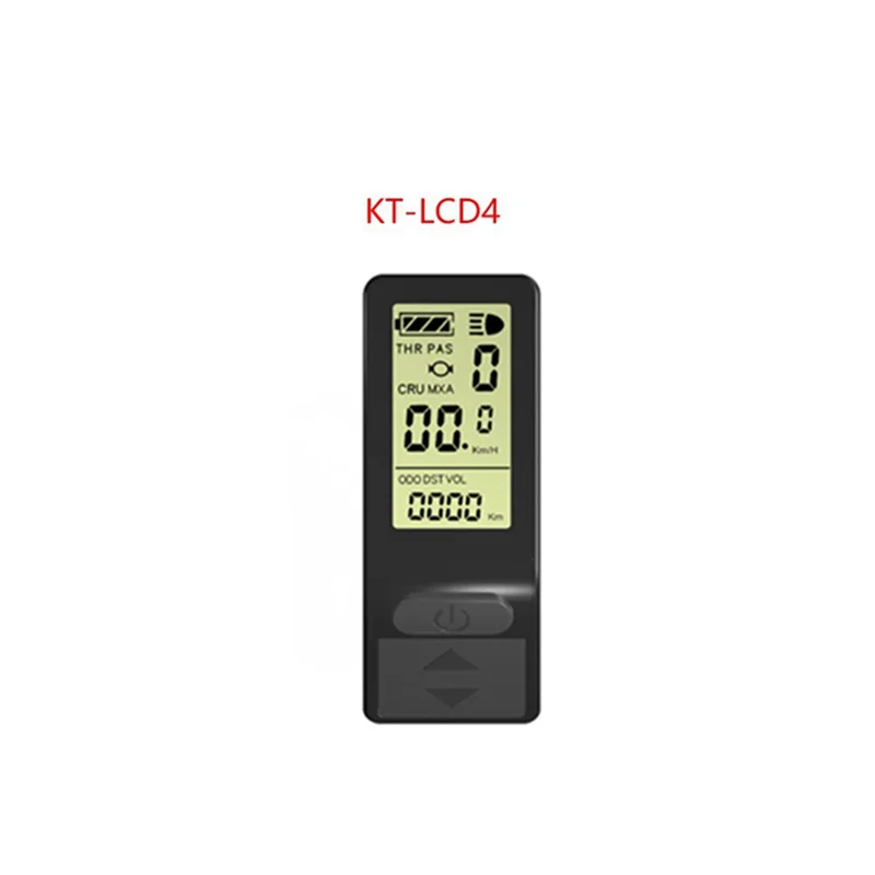 

E-Bike LCD Display Mini Meter KT-LCD4 Display Compatible with 24V 36V 48V KT Controller E-Bike Conversion Kit