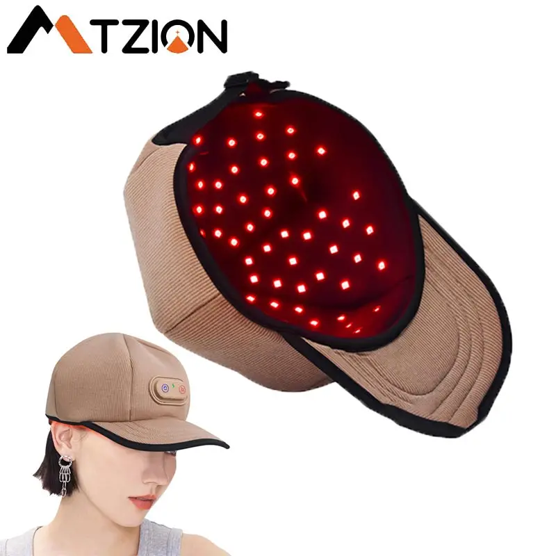 Red Light Therapy Hat with 97 Lamp Beads 3 Speed Mode Long Range Wireless Connection Adjustable Cap for Greasy Scalp Hair Care 158 208 led solar wall lights outdoor ecurity light motion sensor waterproof 3 mode courtyard wall lamp garden decor garage lamp