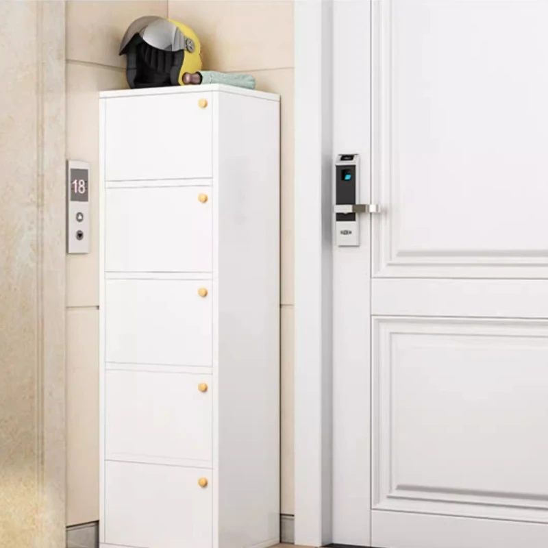 Narrow Entryway Shoe Cabinet 5