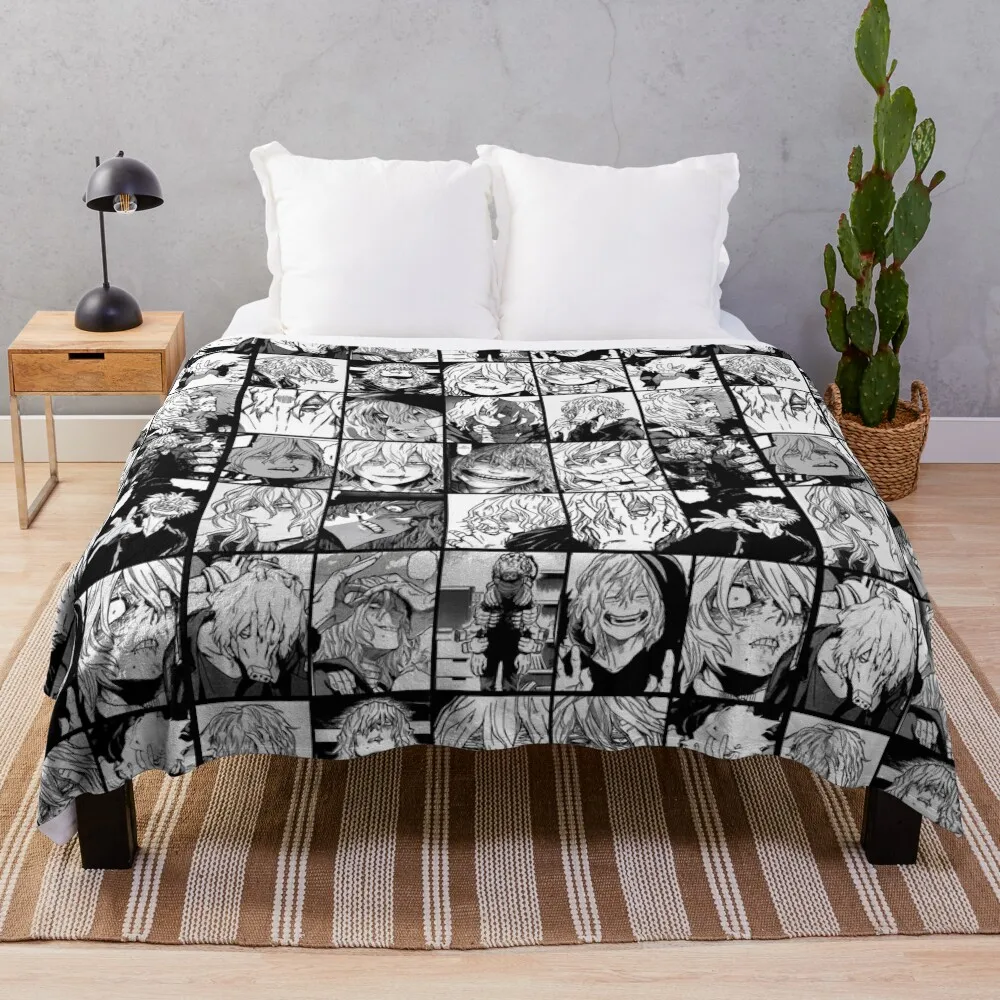 

Shigaraki Collage black and white version Throw Blanket Blankets For Sofas Plush Flannel Camping Blankets